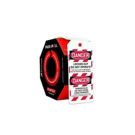 Accuform Danger, PF-Cardstock, 6-5/8 in Width, 3-5/8 in Height FBTAR462